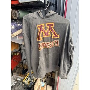 Minnesota Golden Gophers Hoodie XL Campus Heritage Gray Maroon NCAA Sweatshirt